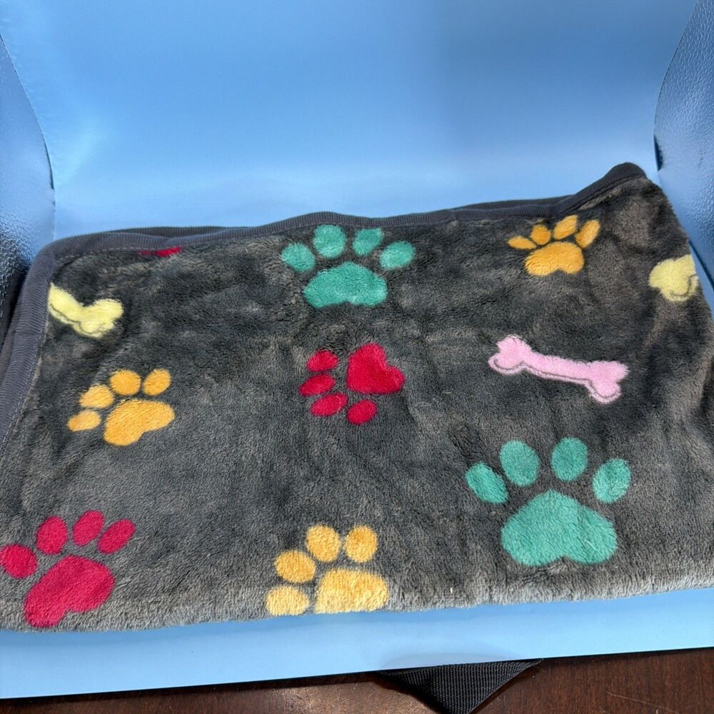 Pet Blanket 18x30 gray multicolor Super Soft